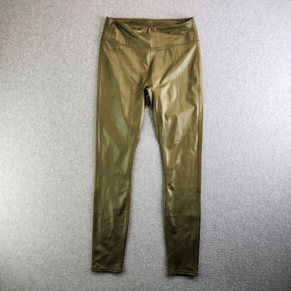 Fabletics Leggings Womens L Dark Moss Shine Anywhere Motion 365 High Waisted - Picture 14 of 14